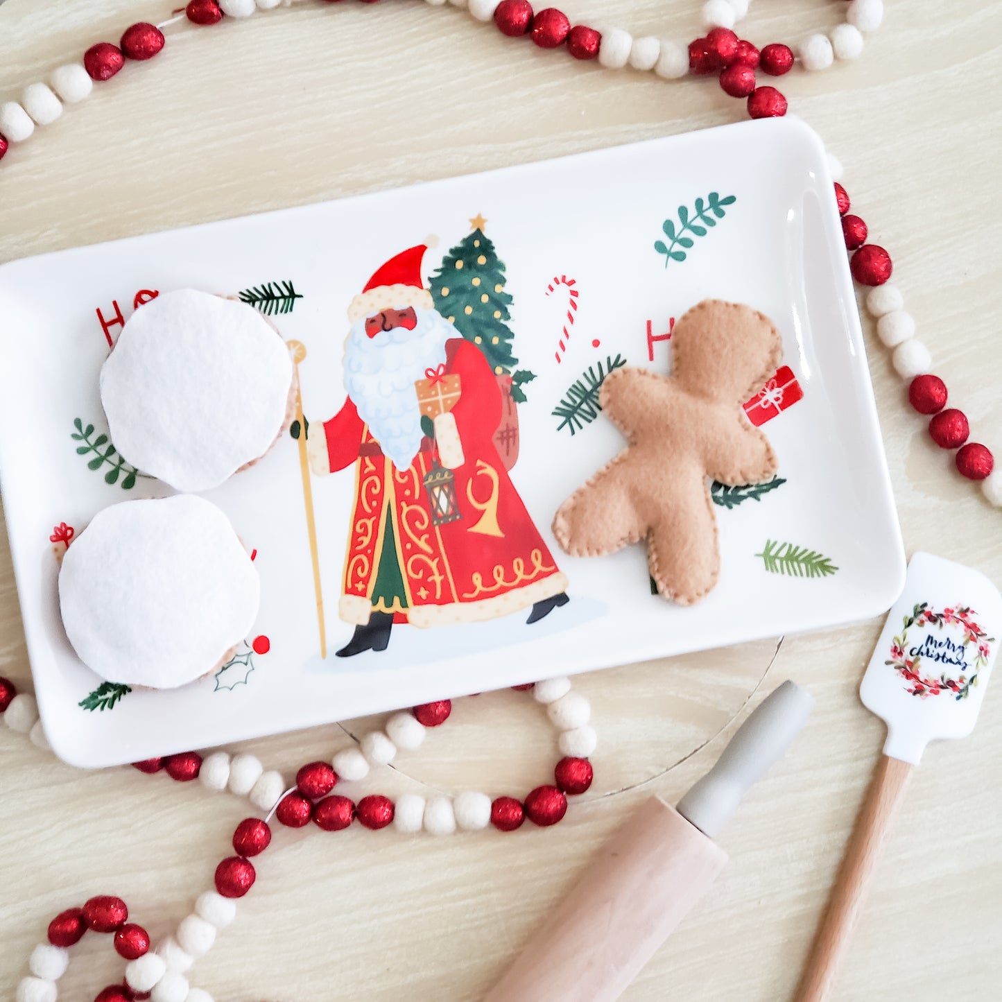 Gingerbread Felt Cookie Trio