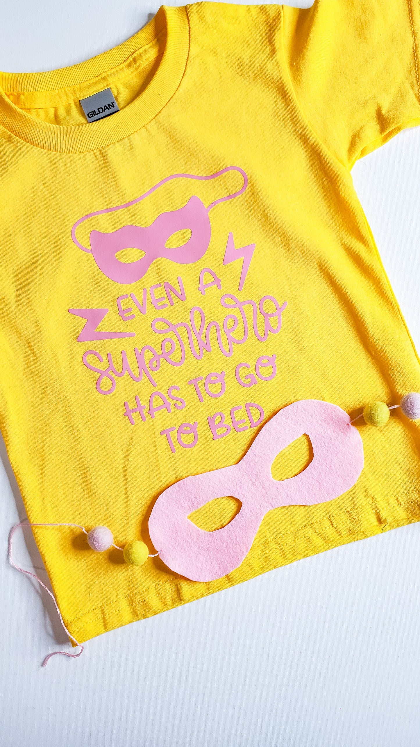 Super Heros Bed Time Set (t shirt and eye mask)