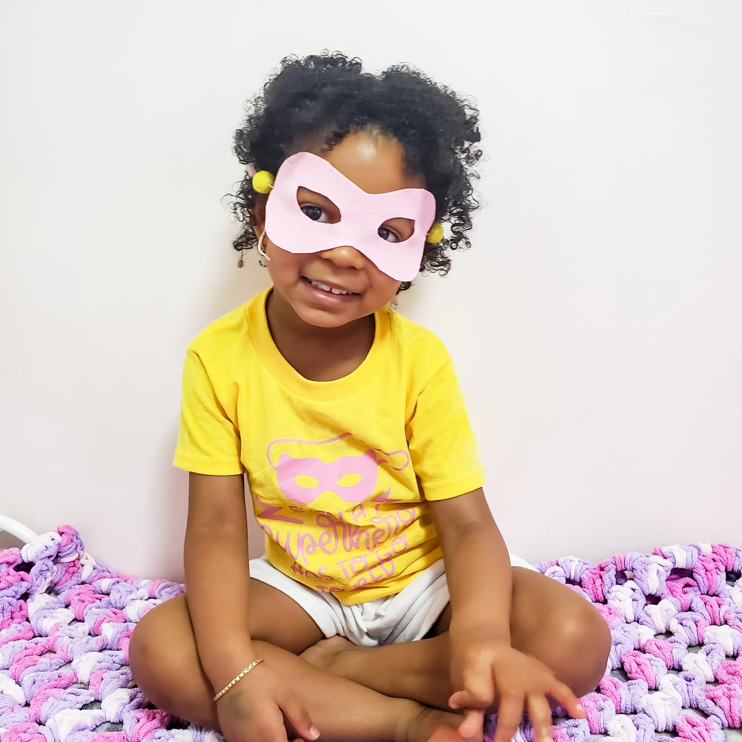 Super Heros Bed Time Set (t shirt and eye mask)