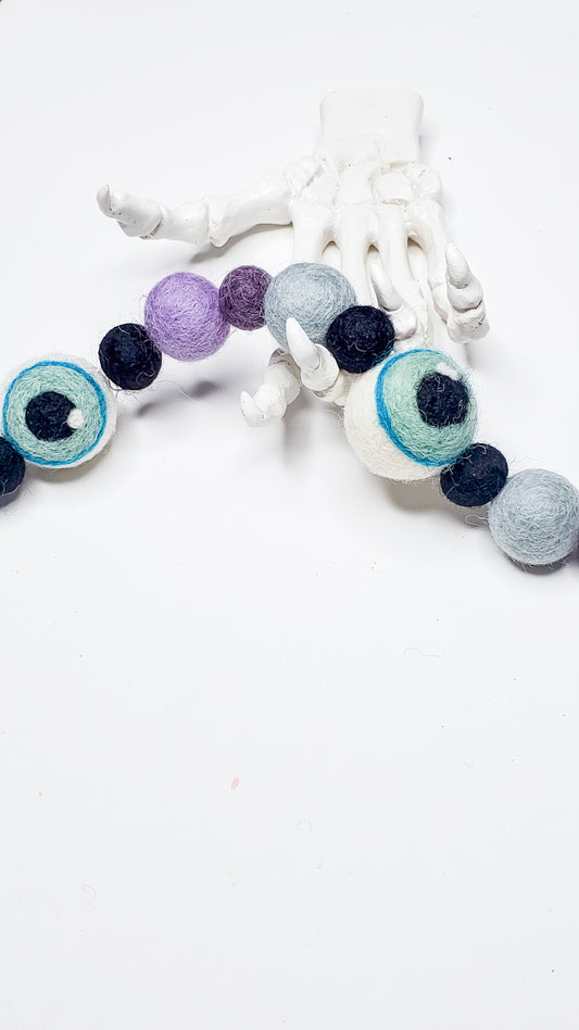 Blue and Purple Monster Mash Garland